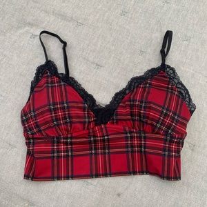 A&F Plaid Bralette 🍂